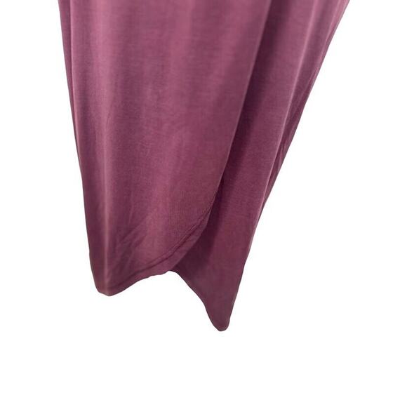 Lulus Dulcet Washed Purple Surplice Midi Dress Knit Tulip Hem Faux Wrap Size S - Picture 5 of 10